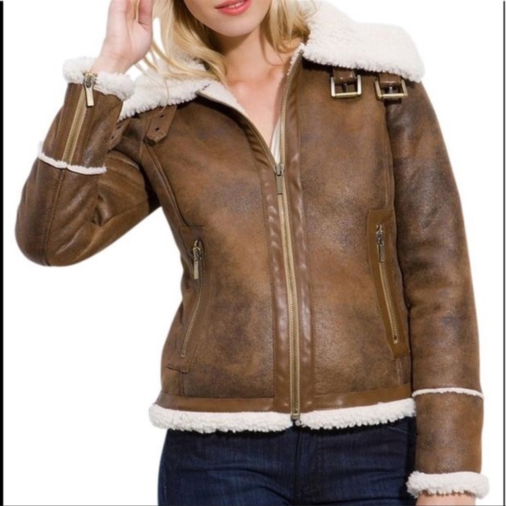 Michael Kors faux shearling jacket